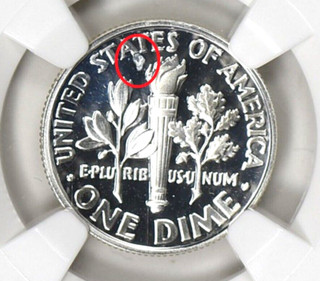 2000 S Reverse Struck Thru NGC PF69 UCAM Roosevelt Silver Dime Proof Error