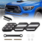 For Toyota Tacoma TRD US Flag Front Grille Cover Badge Emblem Decor Accessories