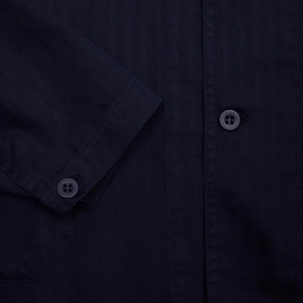 LABO ART Robert Resca Atlantic Blue Shirt Jacket Cotton Full Button 3 Fits L - product detail image 2