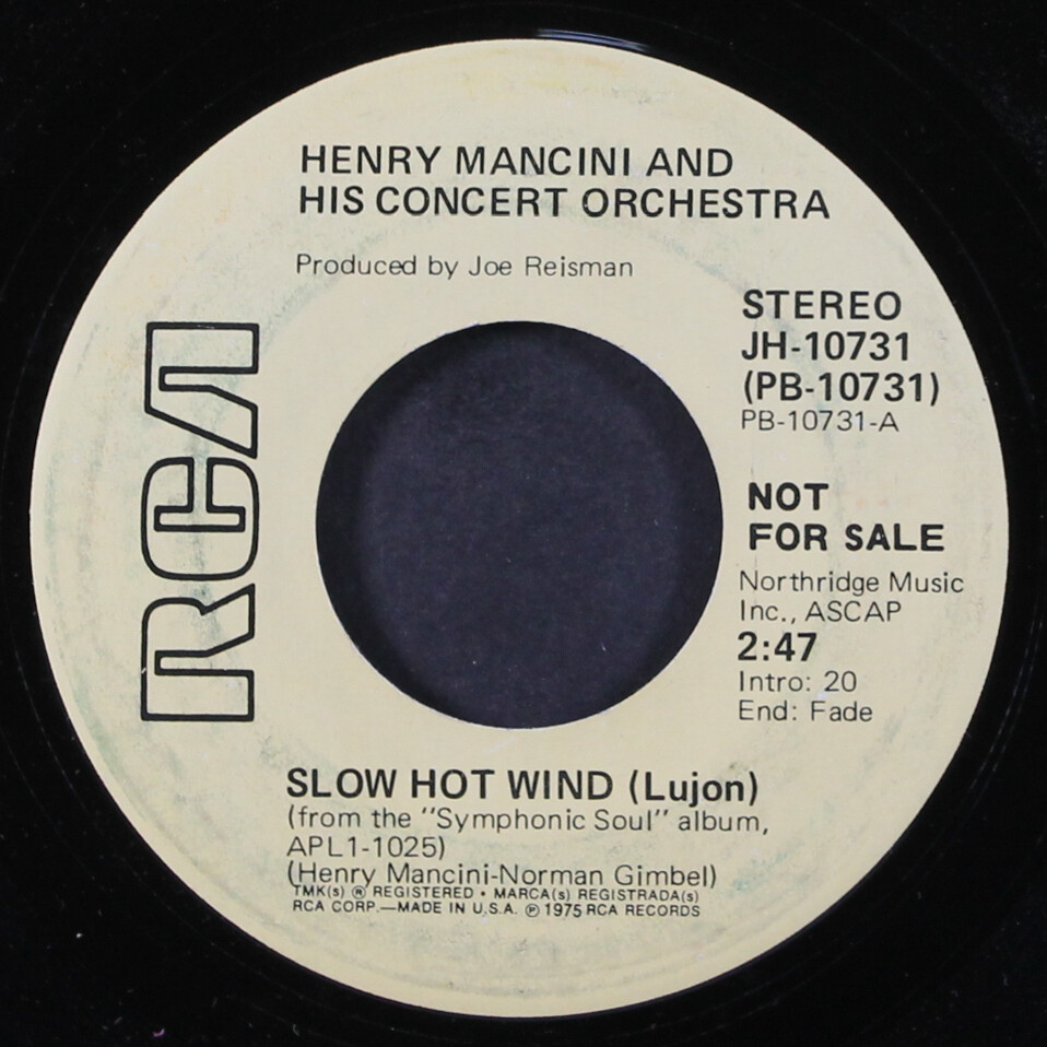 HENRY MANCINI: slow hot wind RCA 7