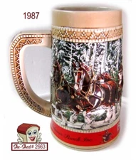 Vintage 1987 Anheuser-Busch Collector Series C Beer Stein - Beer Mug VGC