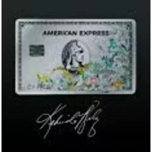 American Express Amex metal Flower Platinum Card Personal KEHINDLE WILEY EXPRed - second product detail image