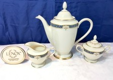 Lenox Ambassador Collection Whitley Manor Coffee Pot + Sugar Bowl + Creamer NEW