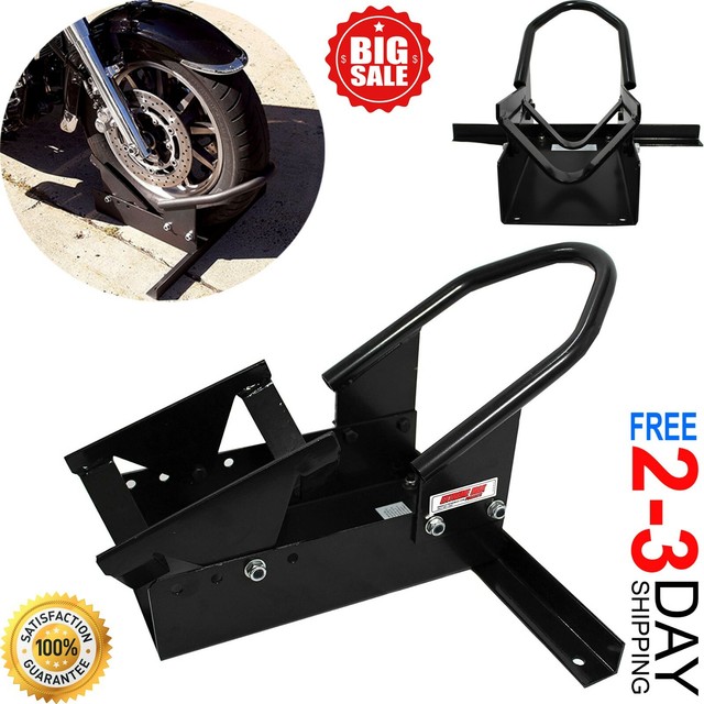 Motorcycle Wheel Chock Stand Bikes Storage Garage Parking Trailer