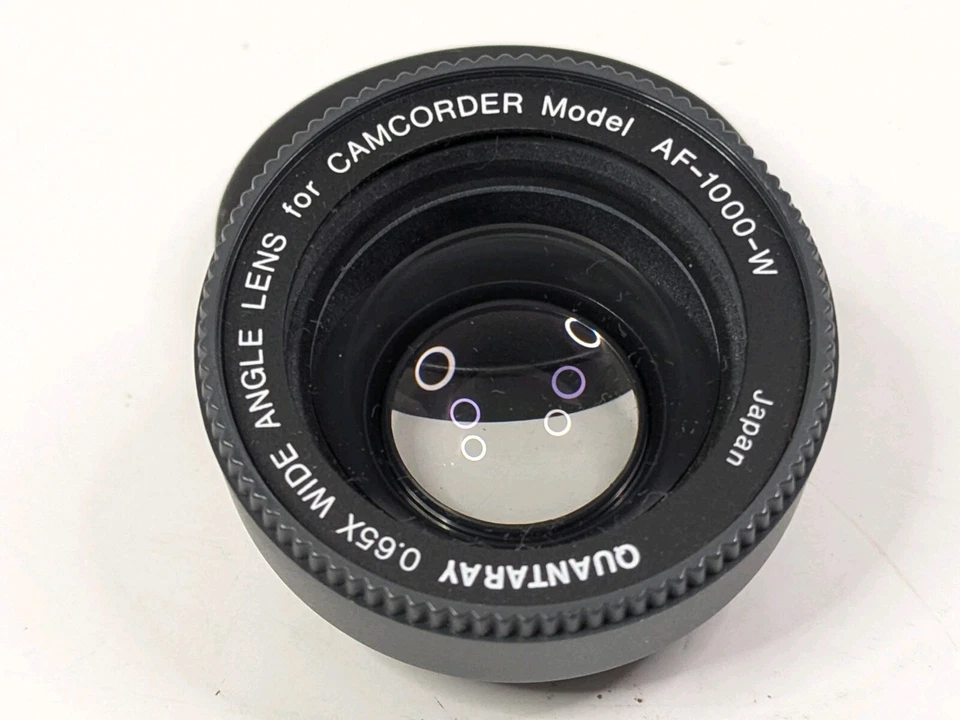 Lente gran angular Quantaray 0,65X para videocámara modelo AF-1000-W Japón  Foto 4 de 4