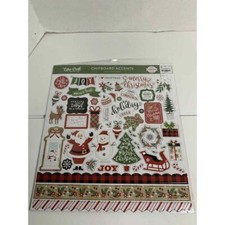 Scrapbook Chipboard Accent Stickers A Perfect Christmas Echo Park 12x12