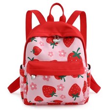 Cute Mini Strawberry Backpack Purse for Women Girls lightweight Casual Daypack