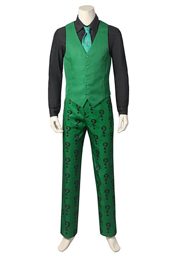 Batman 1996 Riddler Full Set Uniform Cosplay Costume Halloween - Bild 8 von 10