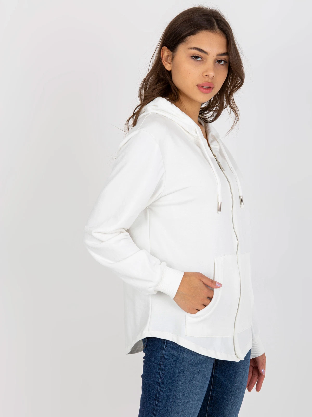 VETEMENTS Maglione donna maglia lunga felpa con cappuccio