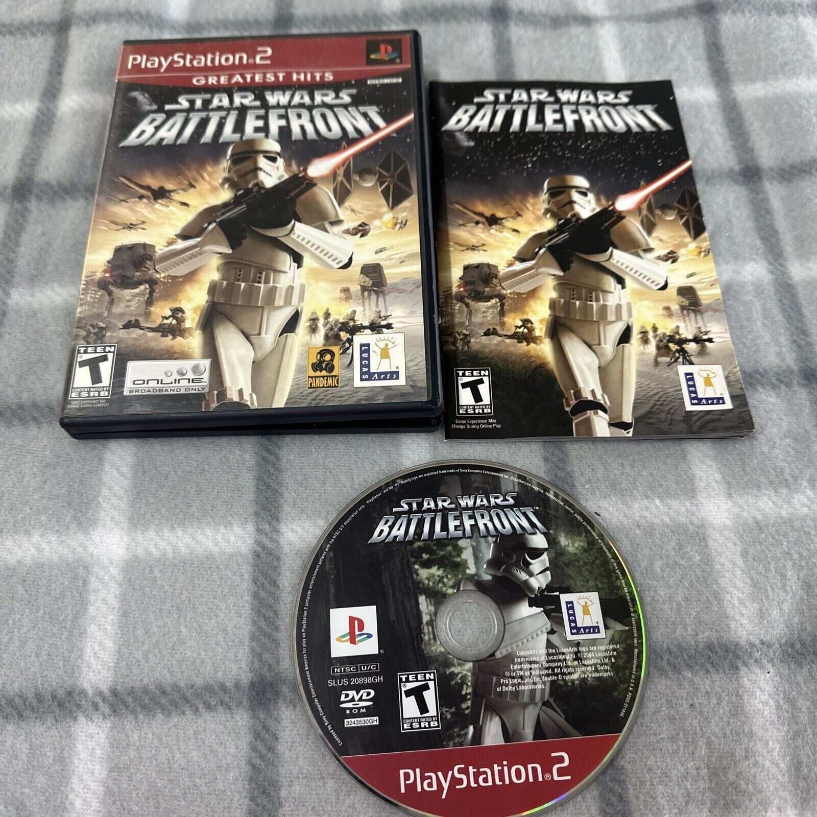 Slikke Til ære for analogi Star Wars Battlefront Greatest Hits Playstation 2 PS2 Complete CIB  23272324353 | eBay