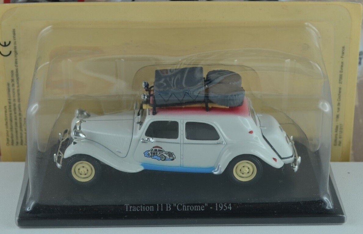 Traction 11B 1954 décoration bureau voiture ancienne miniature chrome