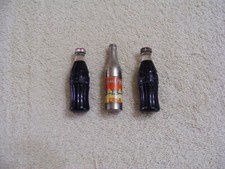 COLLECTIBLE MINIATURE ROYAL CROWN AND COCA COLA CIGARETTE LIGHTERS - LOT OF 3
