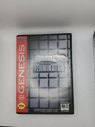 Robocop Versus Terminator Sega Genesis With Box Cartridge Great Shape