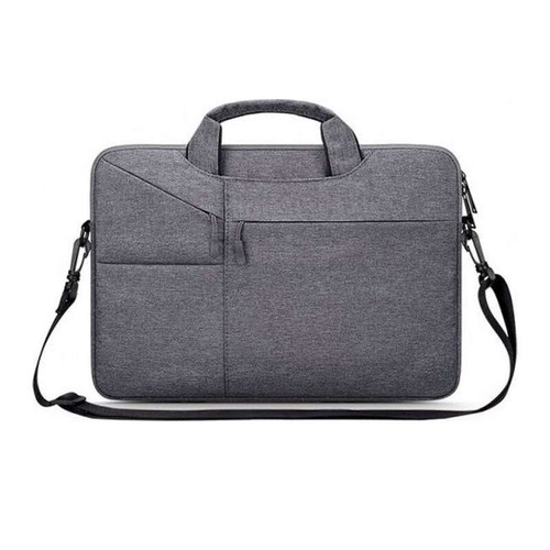 Sac à bandoulière pour ordinateur portable 14 pour MacBook Air Gris foncé - Photo 5/5