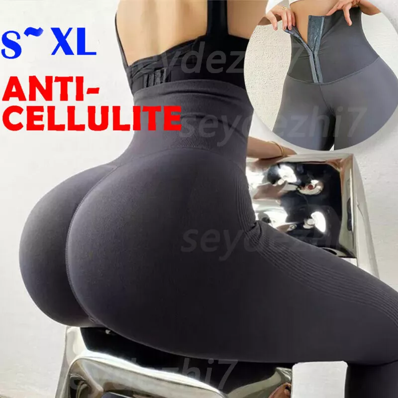 Women's Body Sculpting Fat Burning Leggings Sweat Pants Tummy Control  Shapewear