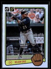 2017 Donruss #RV-32 Nelson Cruz Retro Variations 1983 Career Stat Line #/284