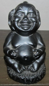 Vintage Hawaii Coco Joe’s Laki Menehune Tiki Lava Figurine 