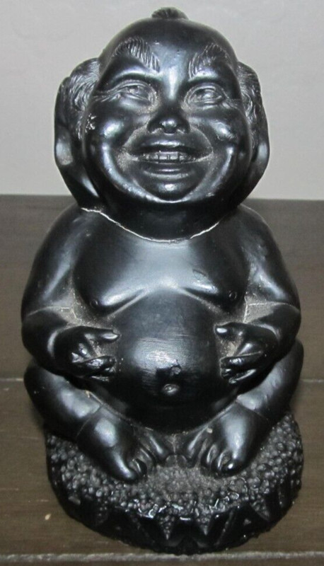 Vintage Hawaii Coco Joe’s Laki Menehune Tiki Lava Figurine 