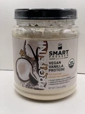 SMART Pressed Juice Vegan Vanilla Proteini, Organic Protein Powder 500g New!