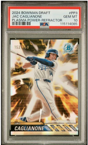 Jac Caglianone [Refractor] #PP-3 2024 Bowman Draft Plasma Power card