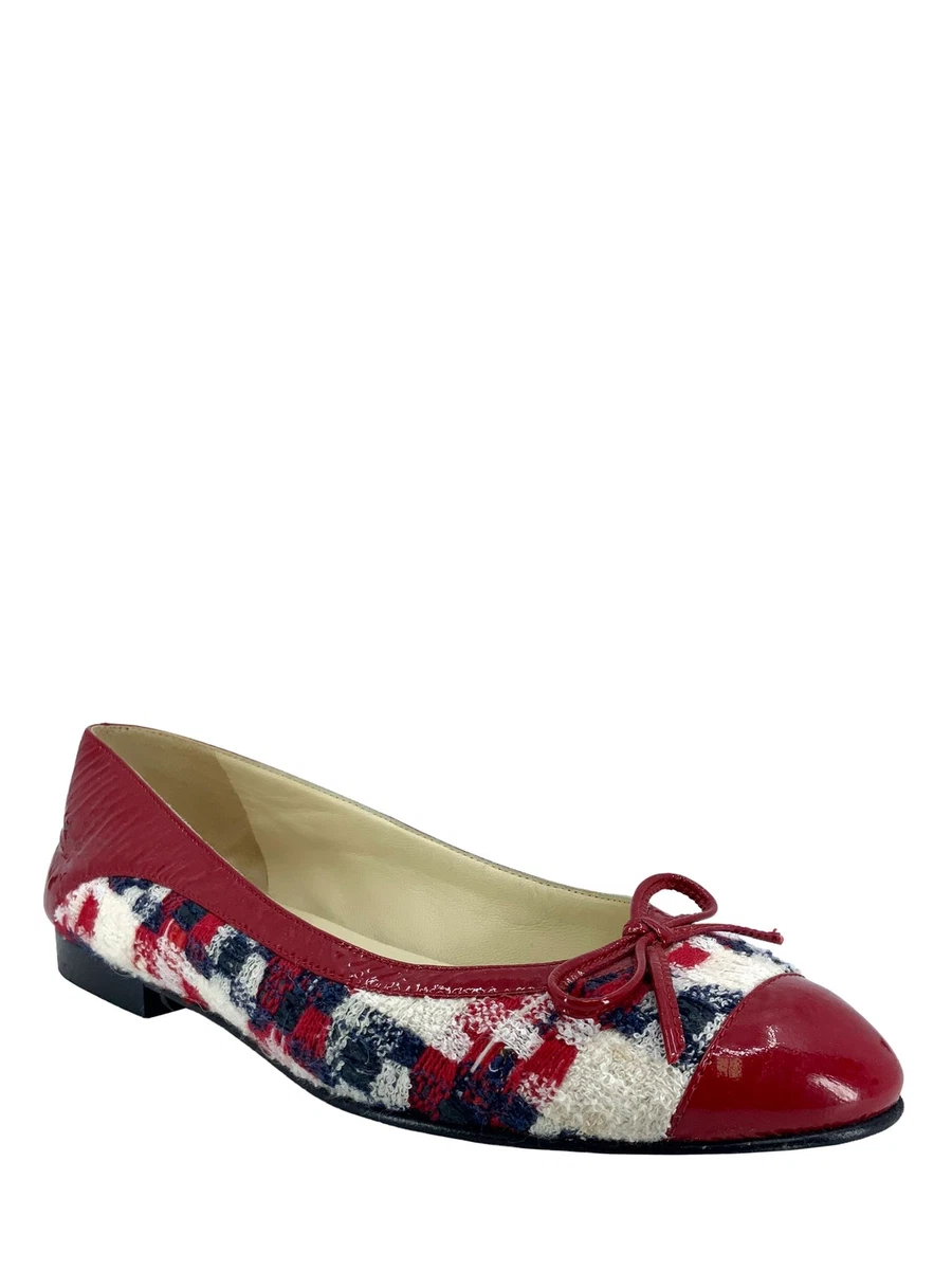 Tweed ballet cheap flats