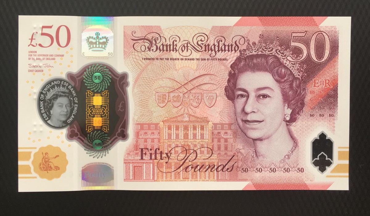 逆輸入 UNC 2020(2021) POUNDS 50 UK P-397a SARAH SIGN BRITAIN GREAT 世界