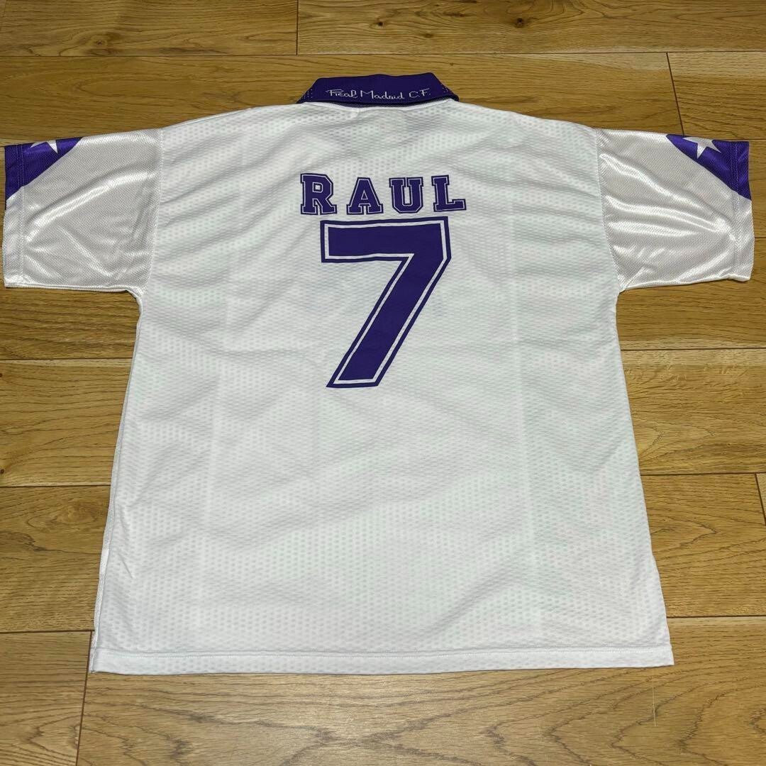 RAUL 7 L REAL MADRID 1997 1998 Jersey Home White Camiseta