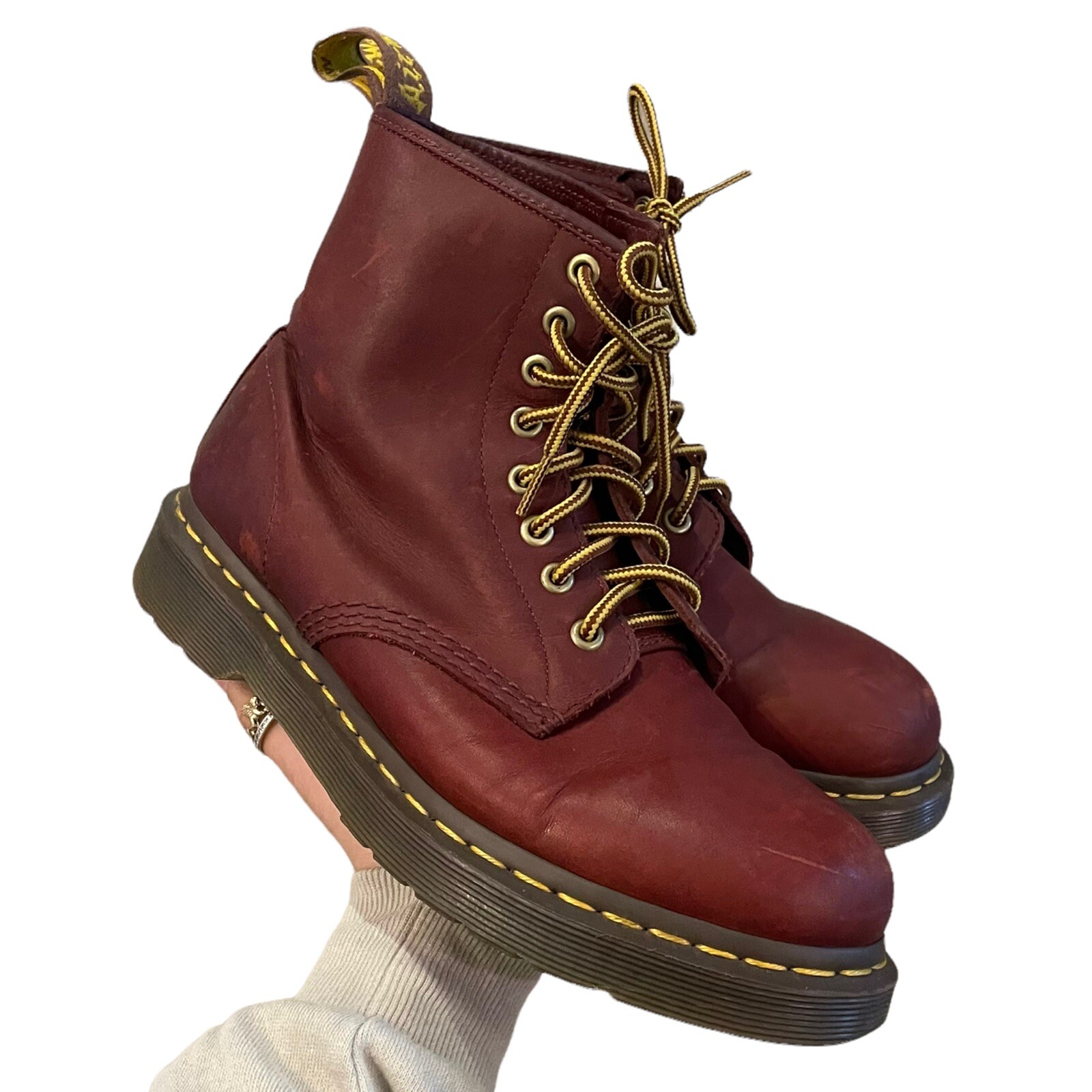 Dr Martens 8 hole 1460 Red Boots UK 7 