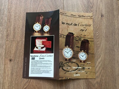 Bpz - Les Must Der Cartier - Montres Watches Vendome Louis Cartier Quarz