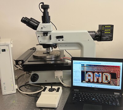 Olympus MX50 Microscope With  LWD Nomarski DIC BF/DF  200 x 200 +Prior stage