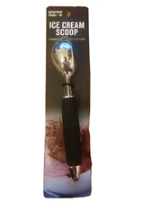Gourmet Club Ice Cream Scoop Black Comfortable Handle Dishwasher Safe NEW