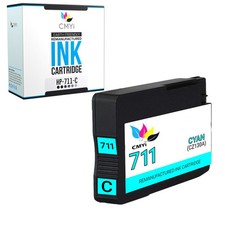 1-PK Compatible HP 711 Cyan Ink Cartridge for DesignJet T120 T125 T130 T520 T530