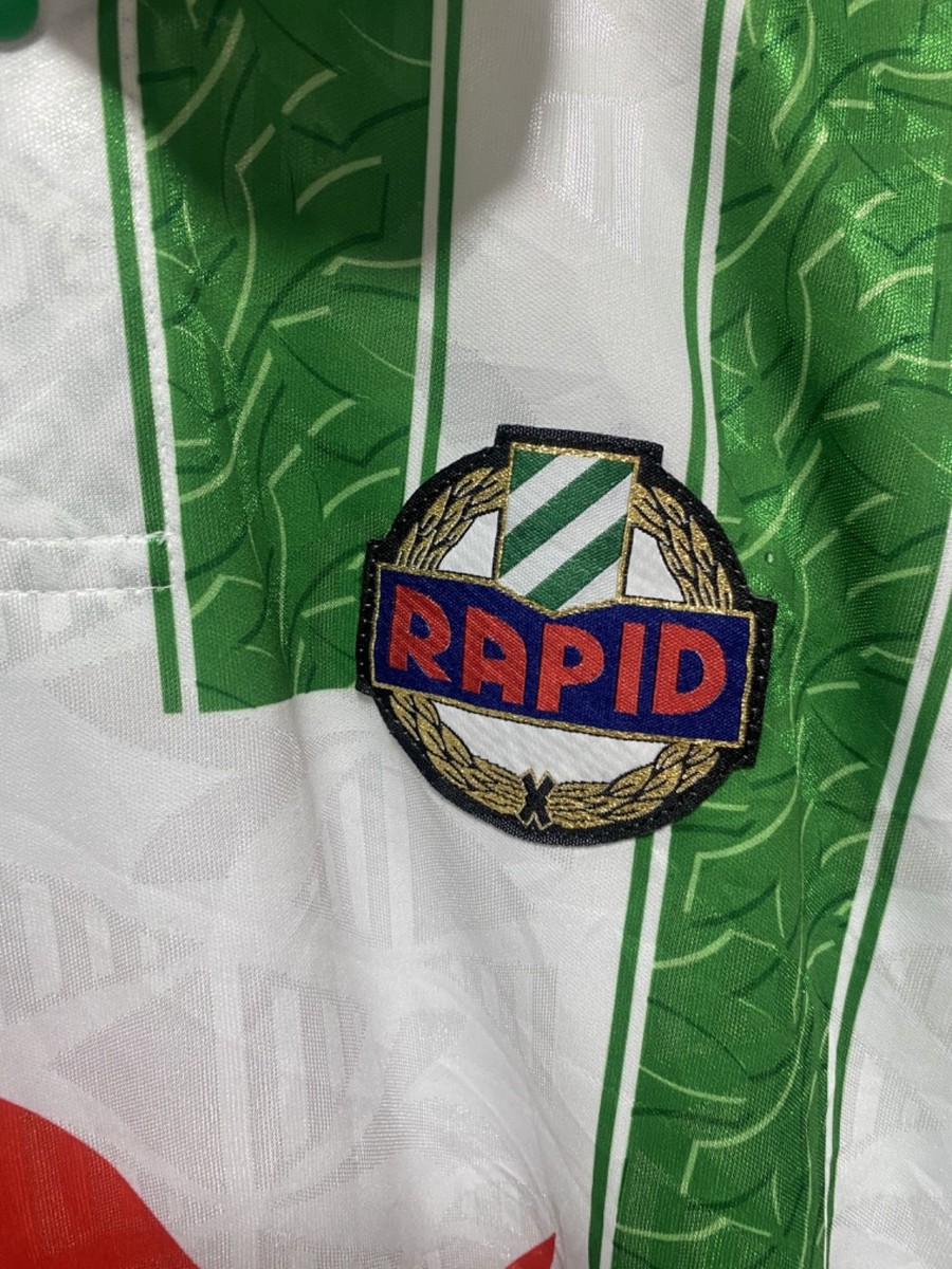 Maillot Rapid Wien Extérieur 1996/1998 - Diadora Taille S, Vert, Original