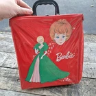 Vintage 1963 Barbie Red Head Ponytail Vinyl Carrying Toy Case 60's AS IS