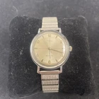 Vintage Timex Self Wind Men’s Silver Tone Watch New Battery Runs
