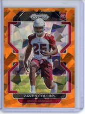 2021 Panini Prizm - #432 Zaven Collins (RC) Orange Ice Prizm Arizona Cardinals