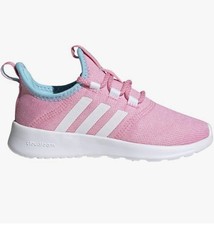 Adidas Big Kids Size 3 Cloudfoam Pure 2.0 Running Shoe Pink/White/Blue GY4495