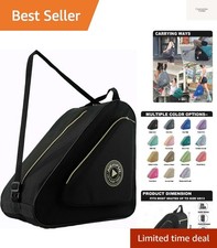 Skate Bag for Ice, Inline, Roller Quad Skates - Kids Adults