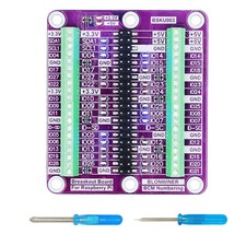 Raspberry Pi Breakout Board, GPIO Status LED, Terminal Block Shield Hat, HAT