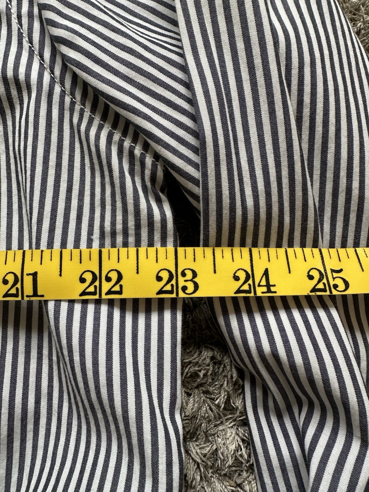 Vintage Gap Vertical Striped Fitted Button Shirt … - image 8