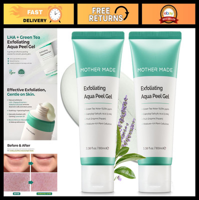Green Tea Exfoliating Aqua Peel Gel - Pore Care, Gentle Facial Exfoliator, Vegan