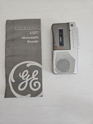 GE 3-5377A AVR Fast Playback Micro Cassette Recorder.