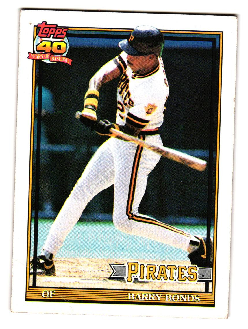 1991 Topps - Barry Bonds #570 Pittsburgh Pirates SF Giants MVP
