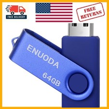 Swivel 64GB USB Flash Drive – Easy Plug and Play for Home, School, Office Use