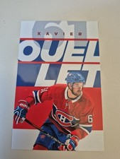 Xavier Ouellet Montreal Canadiens Team Set Oversize Jumbo Card Postal