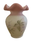Fenton Lotus Mist Vase, Berry and Butterfly, 95th Anniversary LE 1167/2950