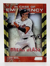 2025 Topps Stadium Club In Case of Emergency Coby Mayo RC Baltimore Orioles