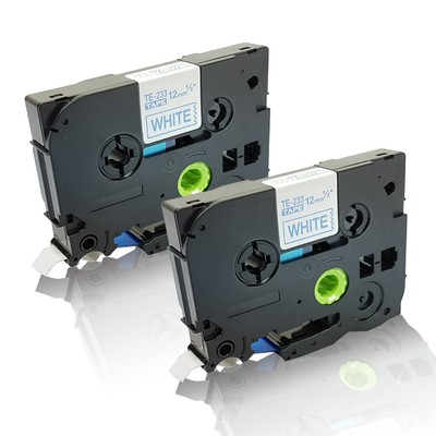 2x Alternative Schriftbänder für Brother P Touch H 100 LB - Quantum Print Serie