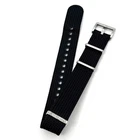 SEIKO Genuine Black Watch strap Fabric Band 20mm RS18C20BK New