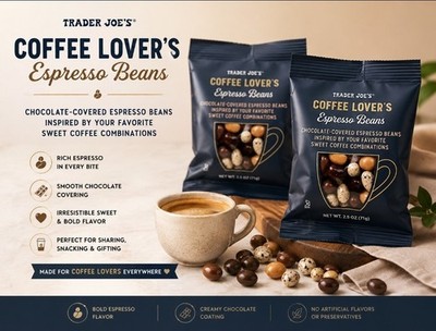 Trader Joe'S Coffee Lover'S Chocolate-Covered Assorted Espresso Beans: 2 Pack (5